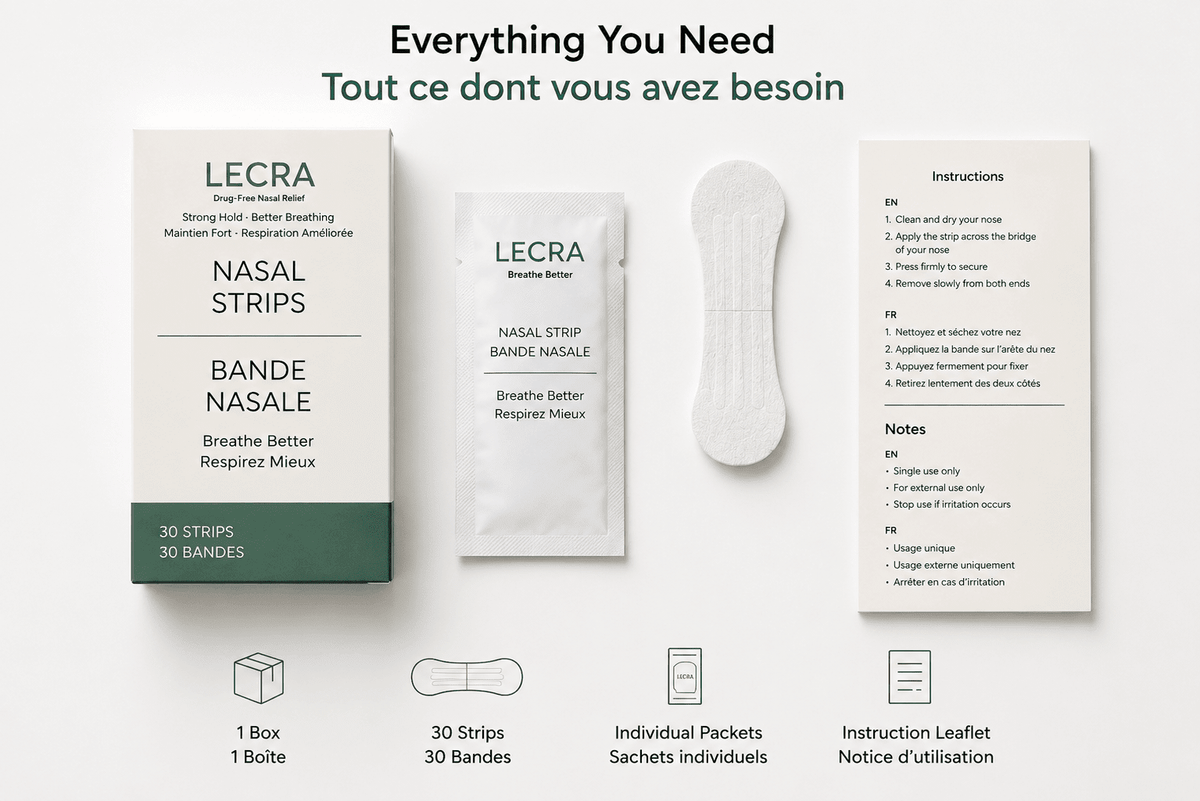 How Do Nasal Strips Work for Easier Breathing? - LECRA