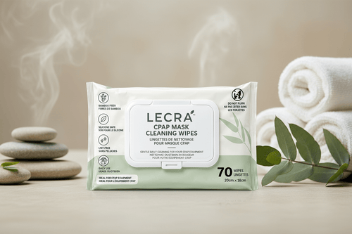 CPAP Mask Cleaning Wipes, Disposable Equipment Bamboo Cleaning Wipes, 70 Count - LECRA