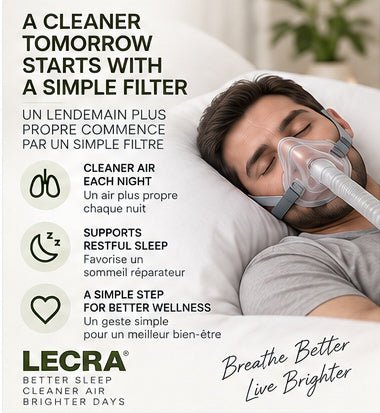 CPAP/APAP Replacement Filters Compatible with ResMed AirSense 11, Disposable Air Filters, 20-Pack - LECRA