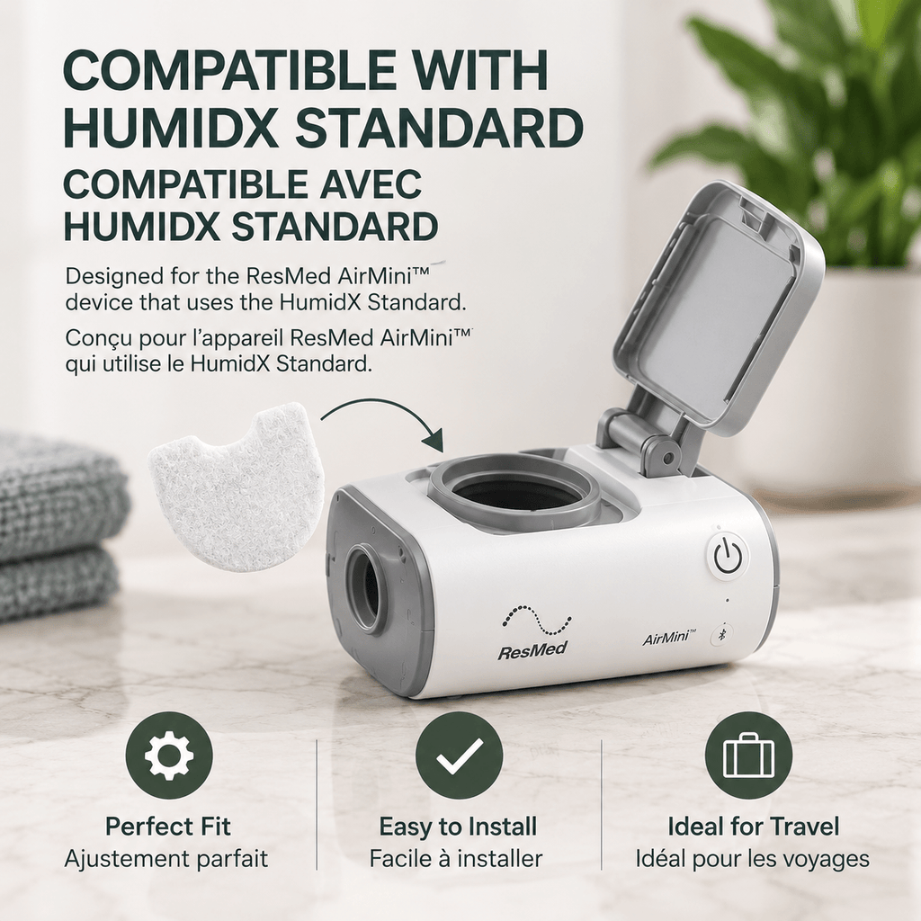 Replacement Filters Compatible with ResMed AirMini Travel CPAP, Air Filtration Replacement - 20 pack - LECRA